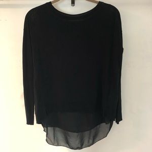 H&M Divided Sheer Back Long Sleeve Sweater